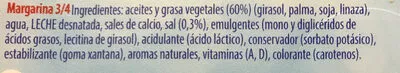 Lista de ingredientes del producto Tulipán Tulipán 500g