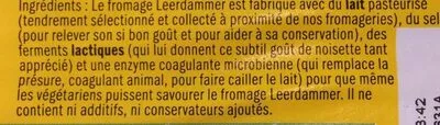 Lista de ingredientes del producto Original Leerdammer, Bel 200 g