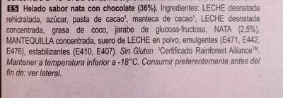 Lista de ingredientes del producto After dinner Magnum 