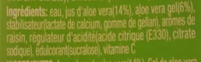 Lista de ingredientes del producto ALOE VERA OKF 500ml