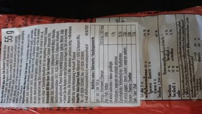 Lista de ingredientes del producto Mama  