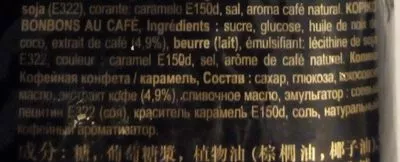 Lista de ingredientes del producto  Kopiko 800 g