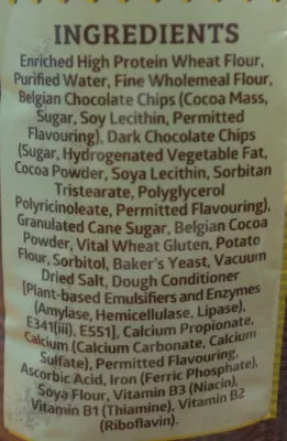 Lista de ingredientes del producto Double Belgian Chocolate Sunshine 60 g