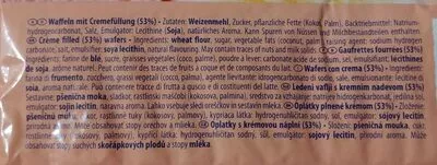 Lista de ingredientes del producto Eiswaffeln Manner 100 g