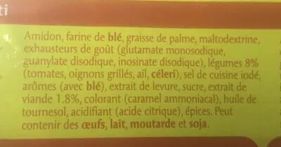 Lista de ingredientes del producto Demi-glace Maggi 