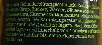 Lista de ingredientes del producto Mhmm...Holunder Egger Getränke 0.5 l