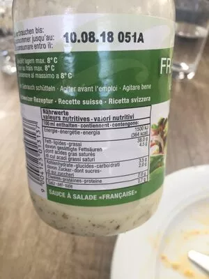 Lista de ingredientes del producto Frifrench FRANZÖSISCHE SALATSAUCE  