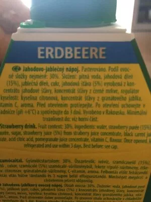 Lista de ingredientes del producto Erdbeersaft, Erdbeere Pfanner 