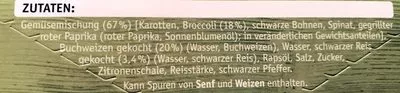 Lista de ingredientes del producto Ideenküche mit Broccoli Buchweizen Iglo 350 g