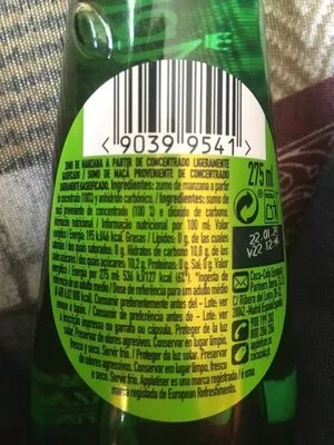 Lista de ingredientes del producto Original Appletiser 