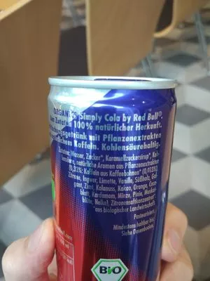 Lista de ingredientes del producto Simply Cola Red Bull 250 ml