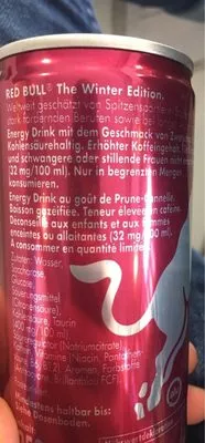 Lista de ingredientes del producto red bull winter edition Red Bull 