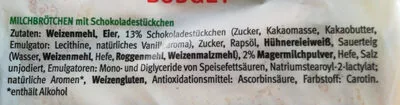 Lista de ingredientes del producto 10 Milchbrötchen S Budget 350g