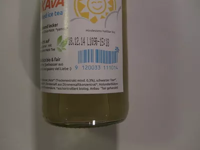 Lista de ingredientes del producto Makava delighted ice tea Makava 330 ml