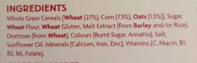 Lista de ingredientes del producto Mighty grain Coles 