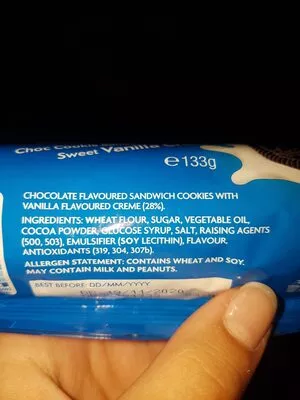 Lista de ingredientes del producto OREO original Oreo 