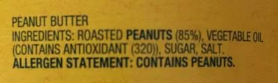 Lista de ingredientes del producto Peanut Butter Kraft 780 g e