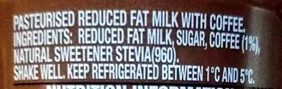 Lista de ingredientes del producto Ice Break Real Ice coffee Ice Cold Stripped Ice Break, Parmalat 500ml