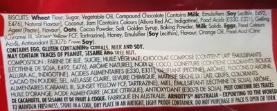 Lista de ingredientes del producto Arnott's Assorted Creams Pack 500G ARNOTT'S 500 g