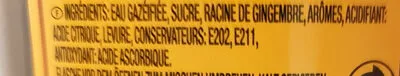 Lista de ingredientes del producto Bundaberg Non Alcoholic Ginger Beer Bundaberg 1