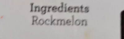 Lista de ingredientes del producto Rockmelon Woolworths 220 g