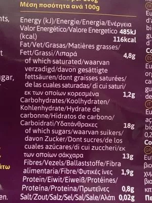 Lista de ingredientes del producto Acai Energy Amazonia 