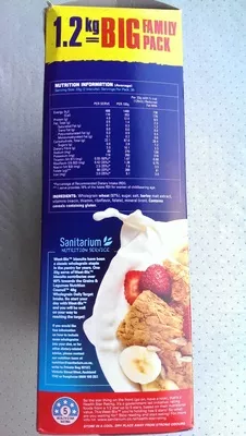 Lista de ingredientes del producto Sanitarium Weet Bix Sanitarium 1.2 kg