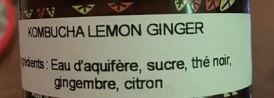 Lista de ingredientes del producto Kombucha lemon gunger  