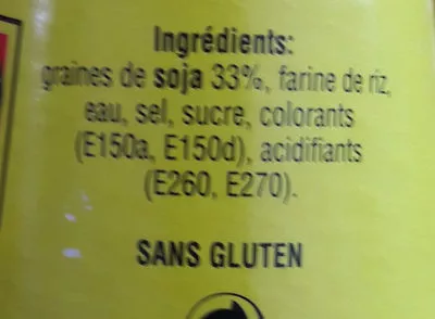 Lista de ingredientes del producto Sauce soja Ayam™ Ayam 210 ml