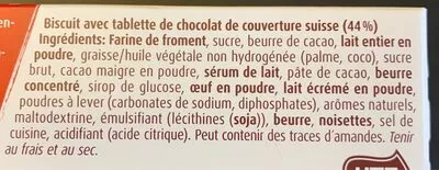 Lista de ingredientes del producto Choco Petit Beurre Wernli 