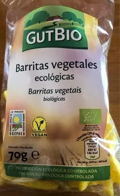 Barritas vegetales ecológicas GutBio , code 00000918