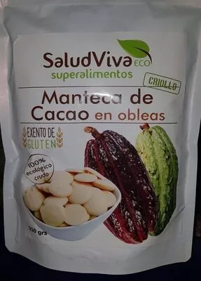 Manteca de cacao en obleas Saludviva , code 0001150000001