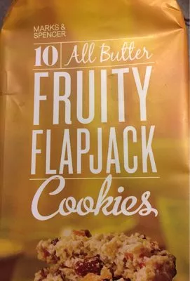 All Butter Fruity Flapjack Cookies Marks & Spencer 225 g e, code 00011709