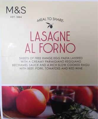 Lasagna al forno M&S 730 g, code 00087544