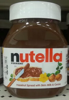 Hazelnut spread with cocoa, cocoa Ferrero, Nutella 750 g, code 0009800895250