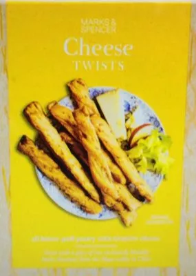 Cheese twist Marks & Spencer, มาร์คแอนด์สเปนเซอร์ 125 g, code 00099233