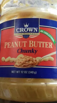 Crown Peanut Butter Chunky crown 340 g, code 0012656707387