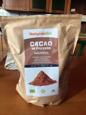 Cacao in polvere biologico NaturaleBio 1kg, code 001407