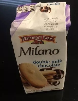 Pepperidge farm cookies double milk choc  , code 0014100047438