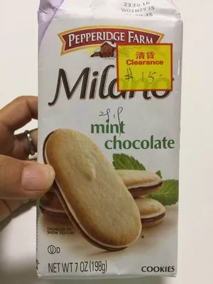 Pepperidge farm cookies mint PEPPERIDGE FARM 198 g, code 0014100079477