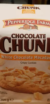 Chocolate Chunk White Chocolate Macadamia Crispy Cookies Chocolate Chunk, Pepperidge Farm 204 g, code 0014100097013