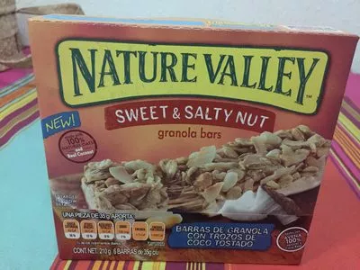 SWEET & SALT NUT Granola bars Nature Valley 210g, code 0016000497269