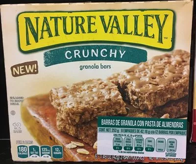 Crunchy almond butter granola bars Nature valley 253 g, code 0016000499126