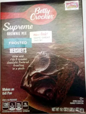 Betty Crocker Delights Supreme Frosted Brownie Mix Betty Crocker 19.1 OZ (1 LB 3.1 OZ) 541g, code 0016000813335