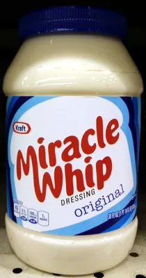 Miracle Whip Dressing Original Kraft 1 pt 14 fl. oz (30 fl. oz) 887 mL, code 0021000026494