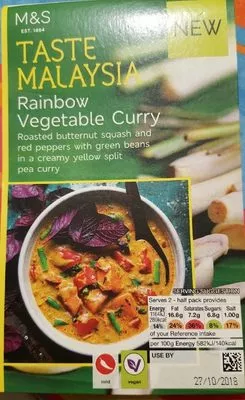 Taste Malaysia Rainbow Vegetable Curry  , code 00222204