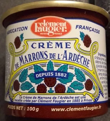 Crème de marrons de l'Ardèche Clément Faugier 100 g, code 0022314010100