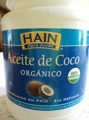 Aceite de Coco Orgánico Hain Pure Foods 1,5 L, code 0023254117010