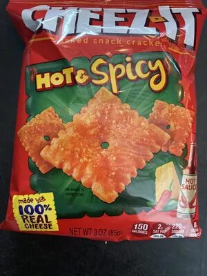 Hot&spicy backed snack crackers, hot&spicy  3 oz, code 0024100372775