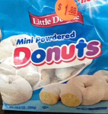 Mini powdered donuts Little Debbie, Mckee Foods 10 OZ, code 0024300044311